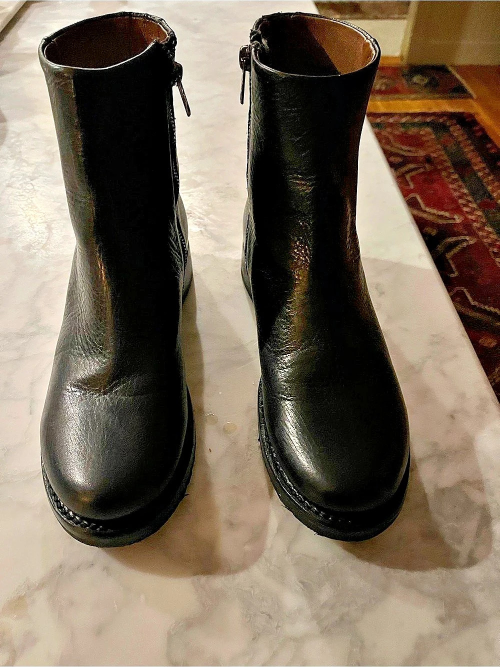 Frye Leather Ankle Boots Black US 9.5